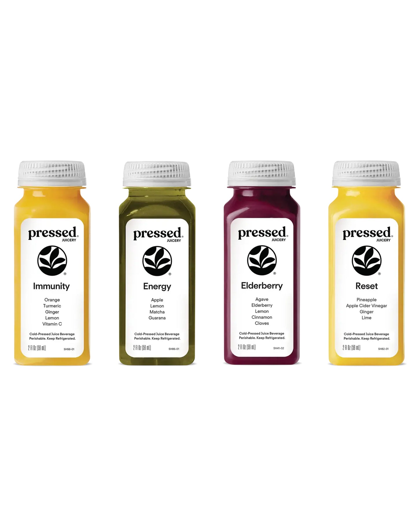 4-Pack Pressed Juicery Wellness - Shot Bundle