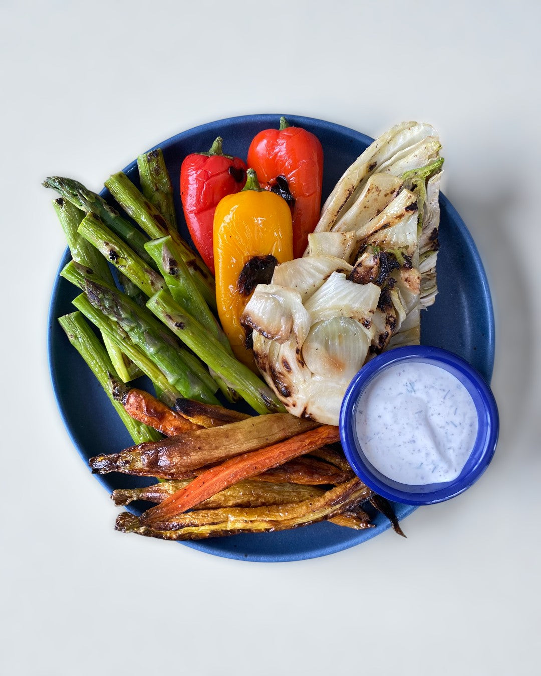 Roasted Spring Vegetables with Homemade Za'atar Labne