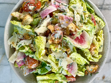 Little Gem Caesar Salad with Parmesan Croutons
