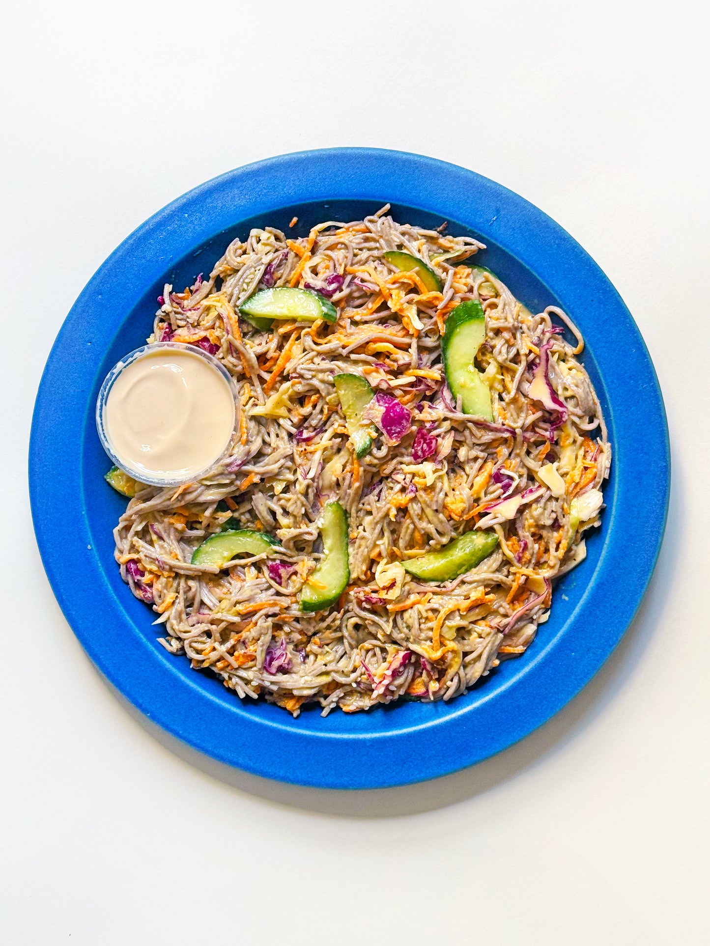 Sesame Tahini Soba Noodles with Shaved Veggies