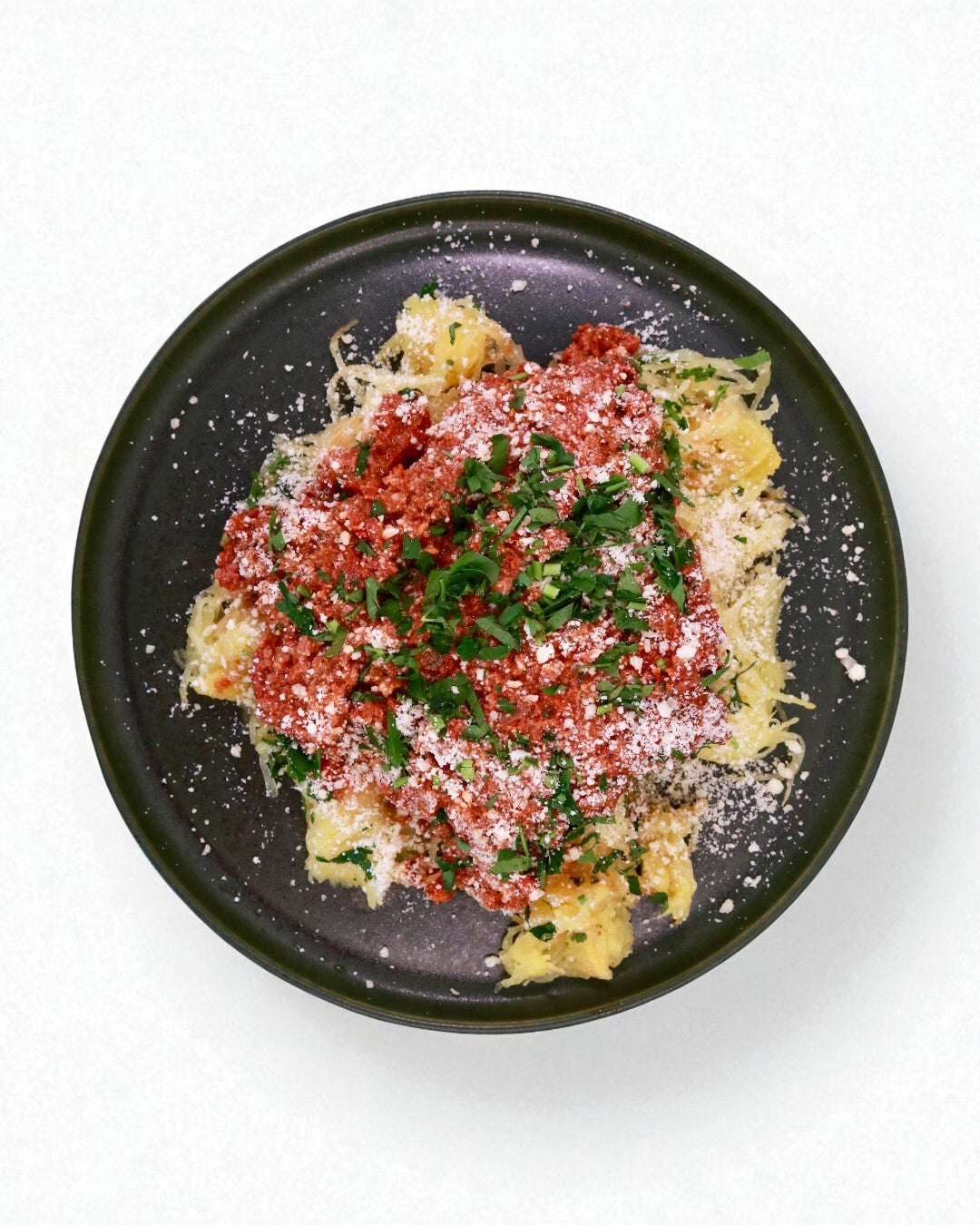 Spaghetti Squash and Grass-Fed Beef Bolognese