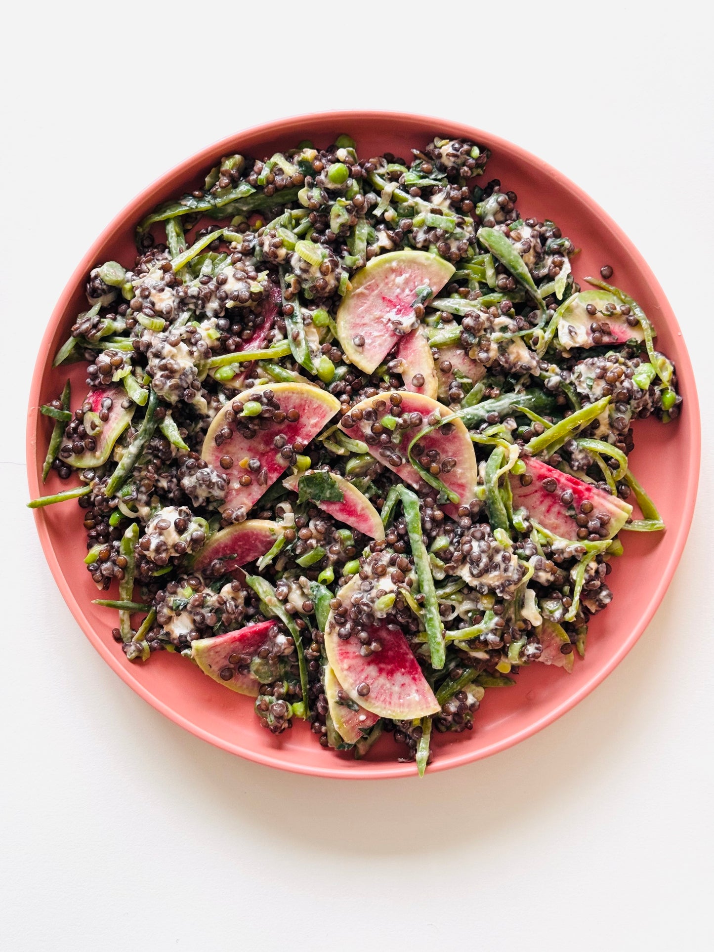 Spring Lentil Salad with Goat Cheese