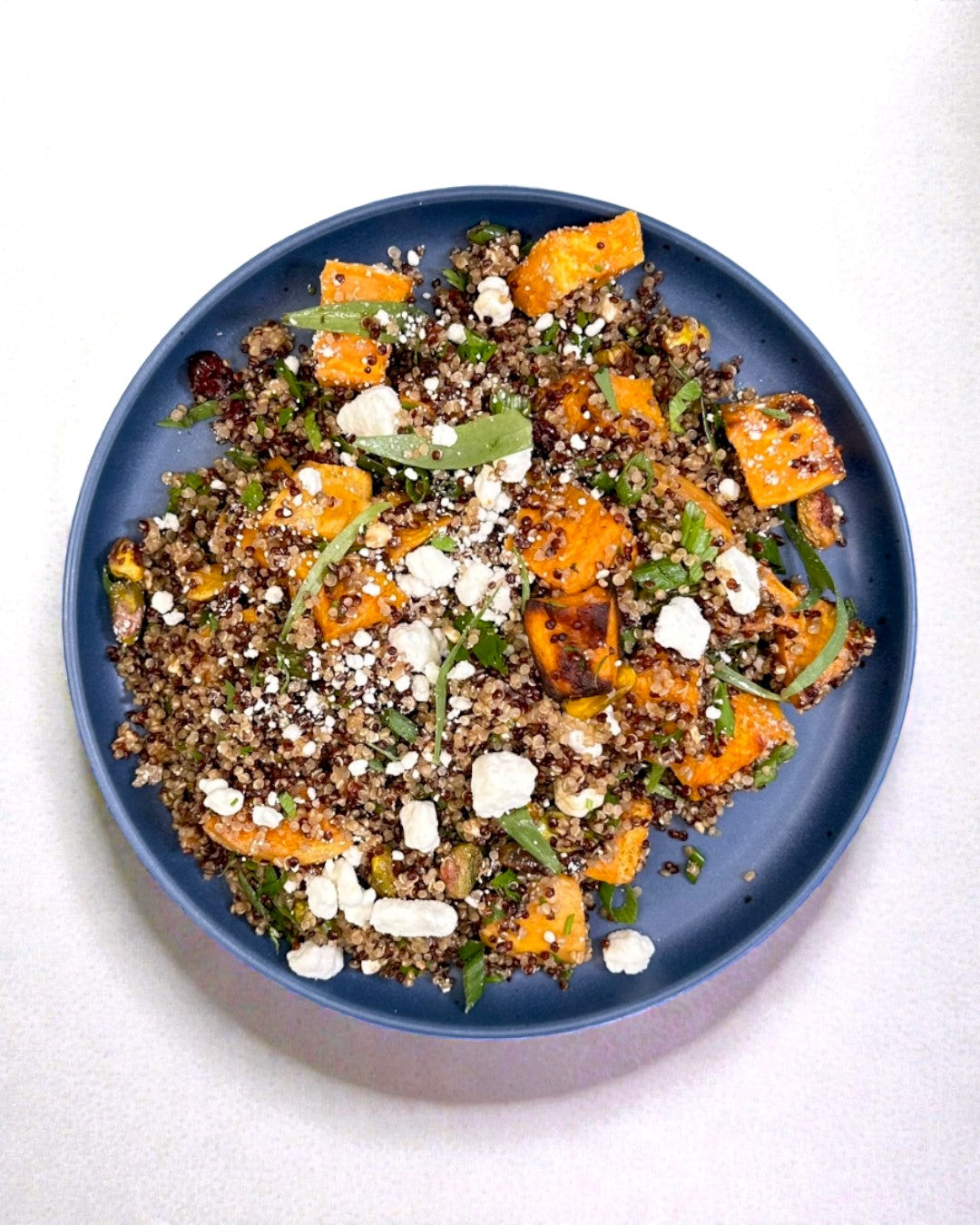 Sweet Potato Quinoa with Balsamic and Goat Cheese