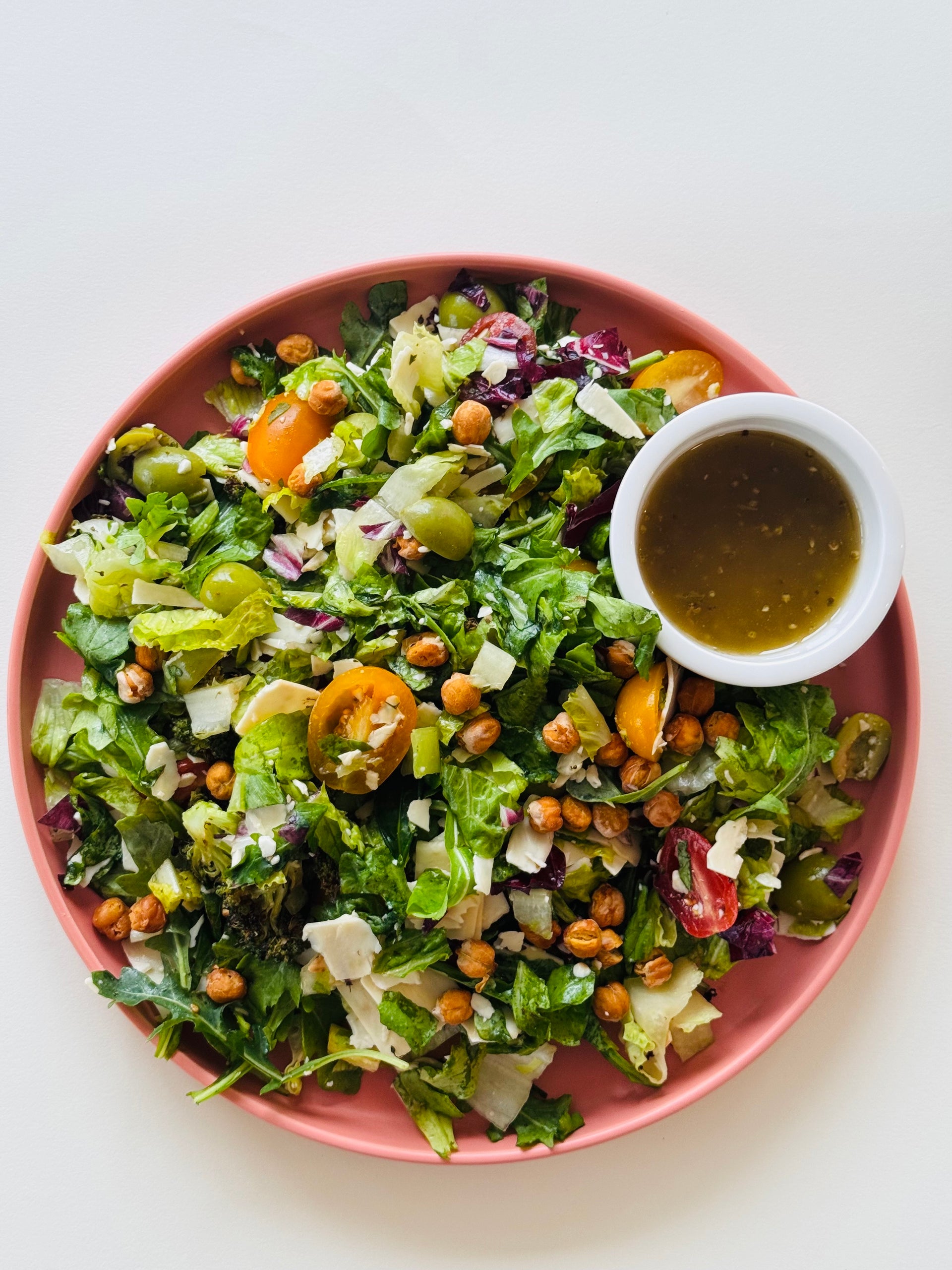 Italian Chop with Roasted Broccoli and Oregano Vinaigrette