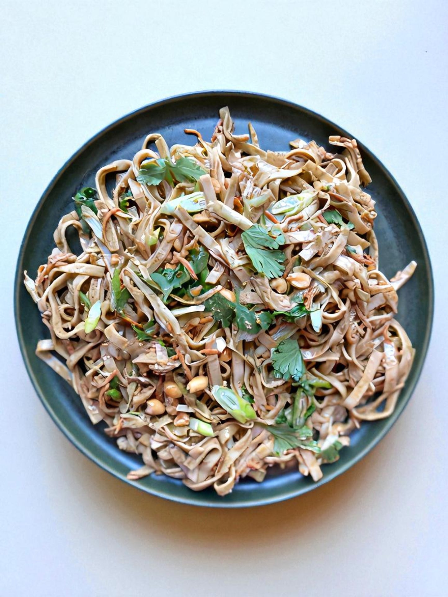 Vegan Pad Thai with Peanuts, Cabbage, and Carrots