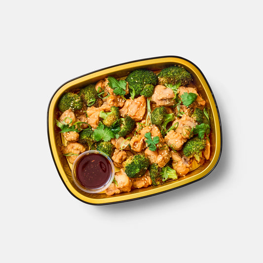 Crispy Ginger Chicken with Broccoli