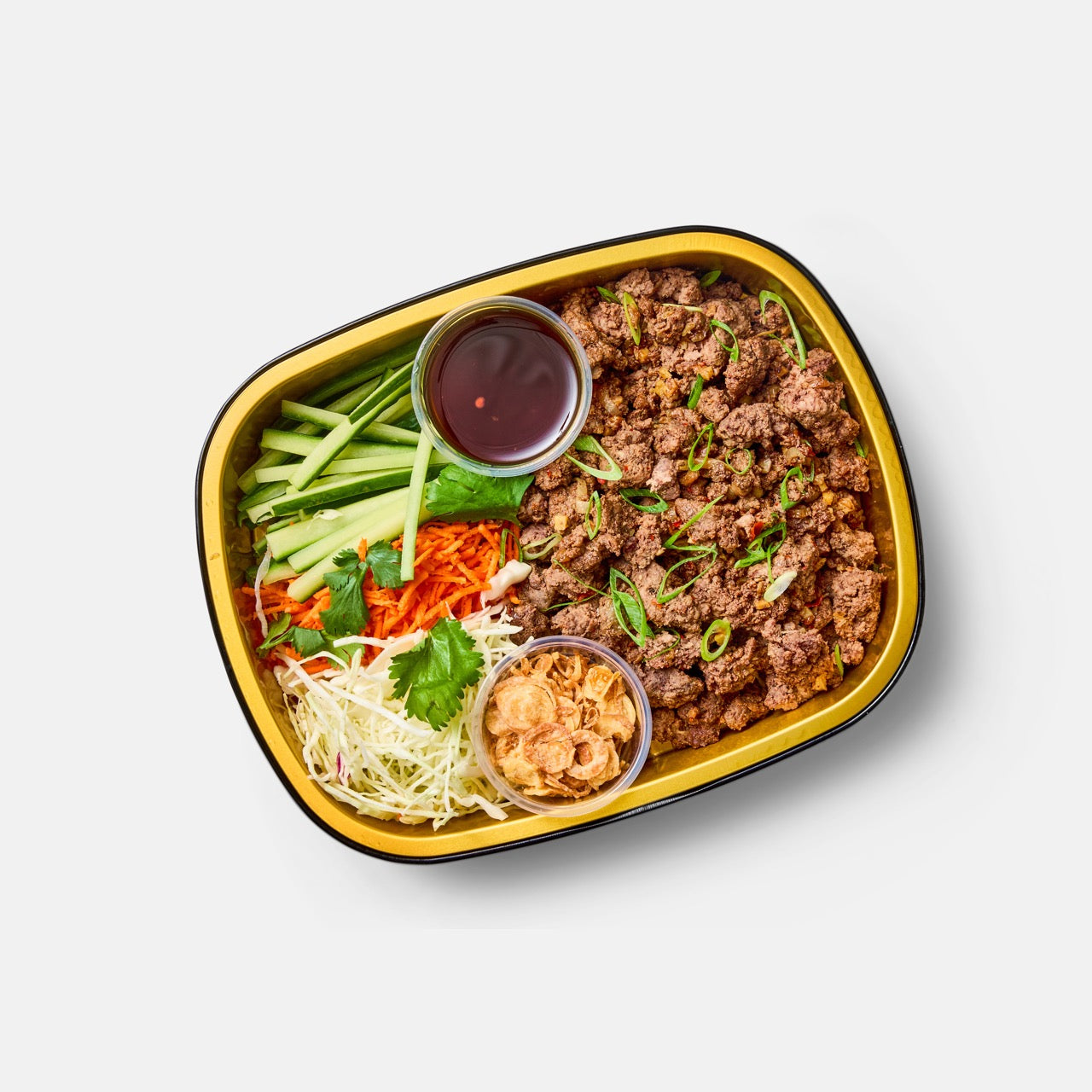 Thai-Style Beef Lettuce Wraps with Ginger, Chili, and Herbs