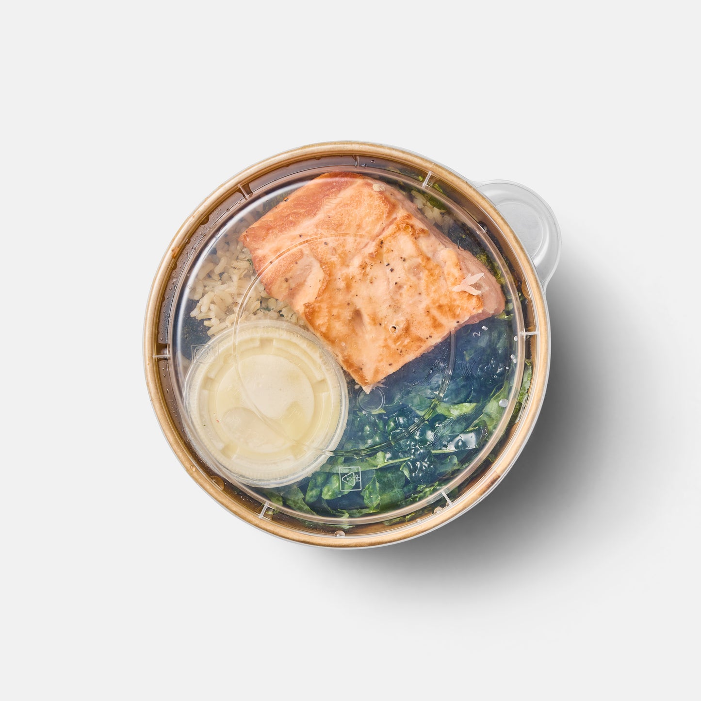Salmon Brown Rice Bowl with Kale