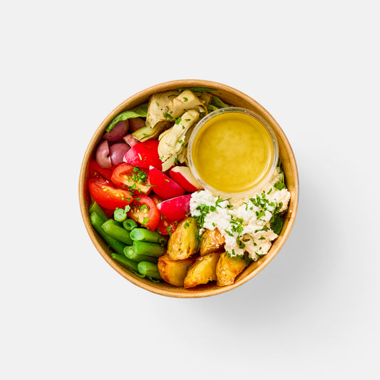 Vegetarian Nicoise with Block Feta