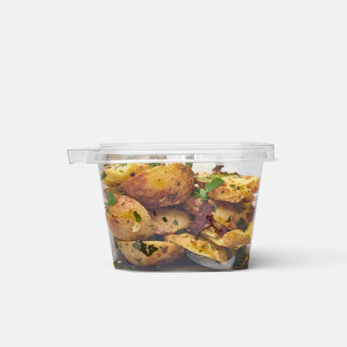 Crispy Smashed Potatoes with Herby Sour Cream
