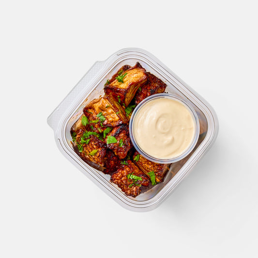 Roasted Eggplant with Tahini and Salsa Verde