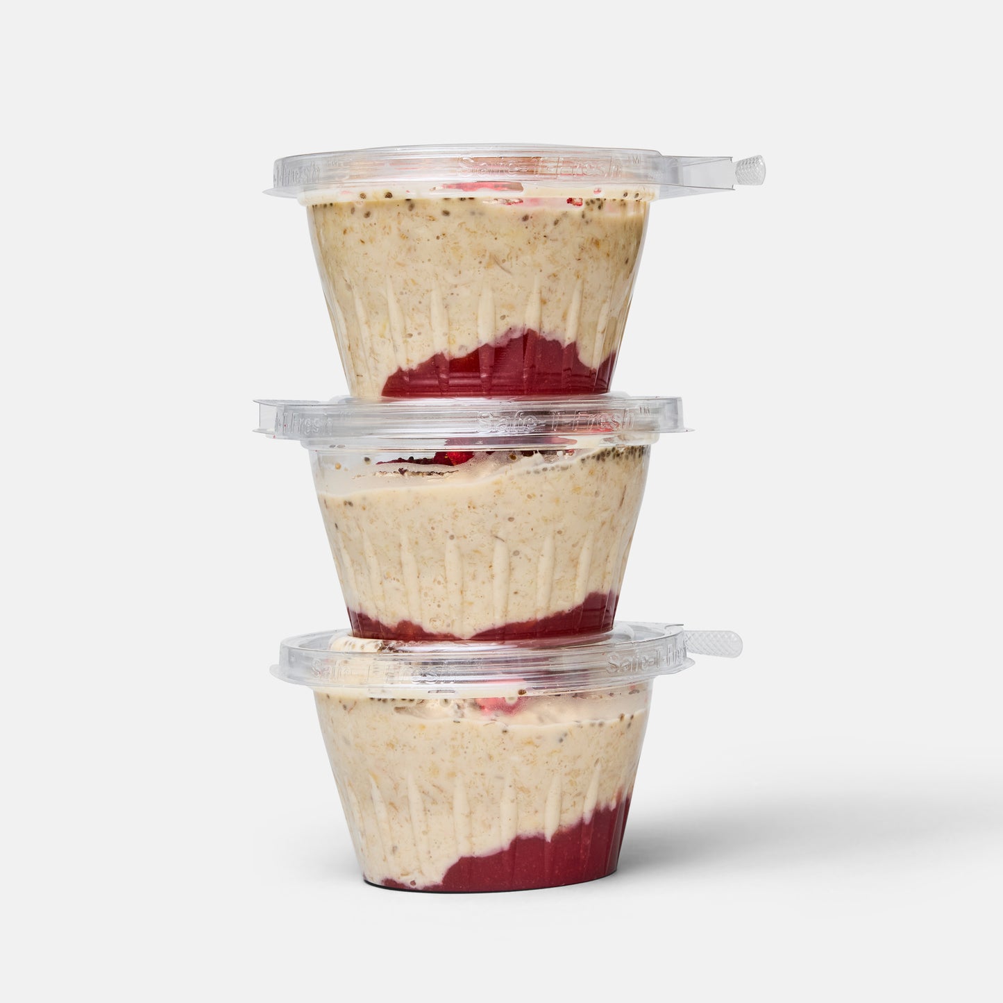 AB&J Overnight Oats with Chia and Strawberries