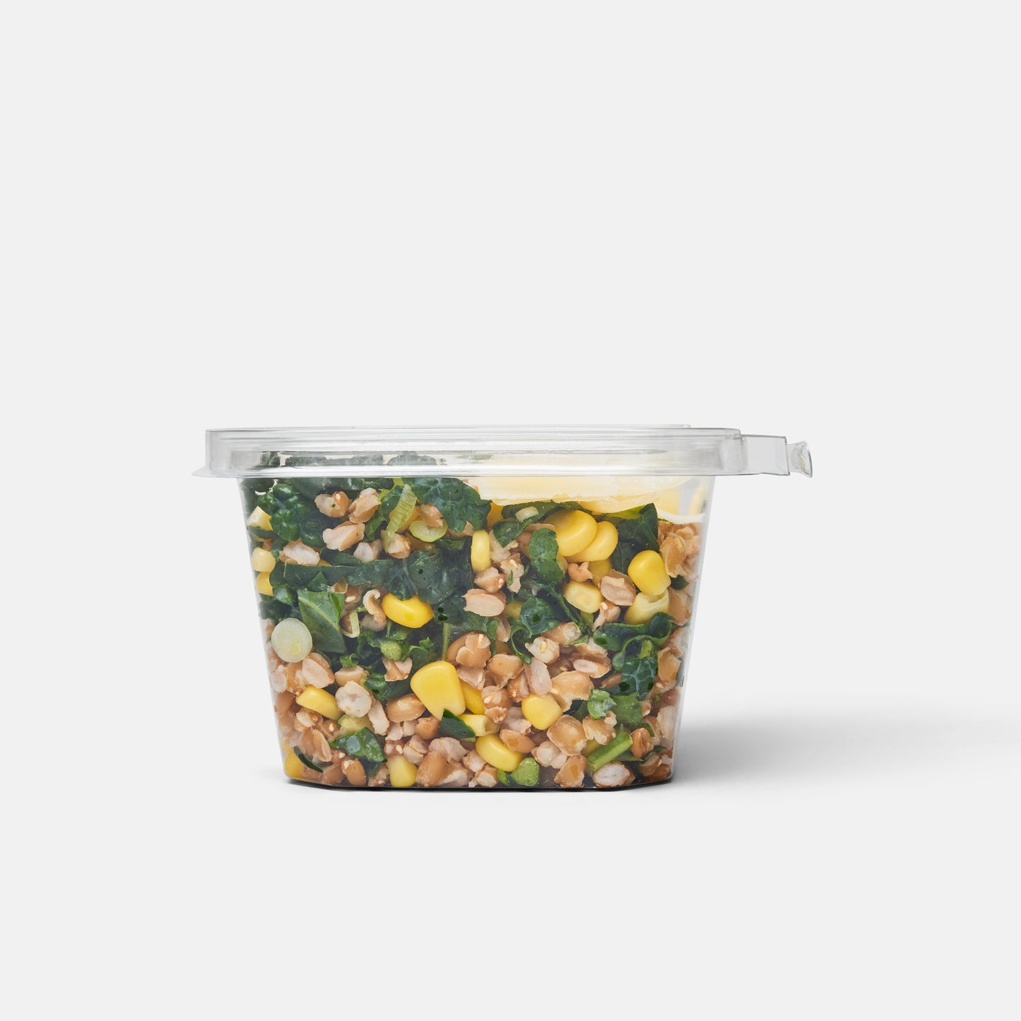 Charred Corn Farro with Kale and Manchego