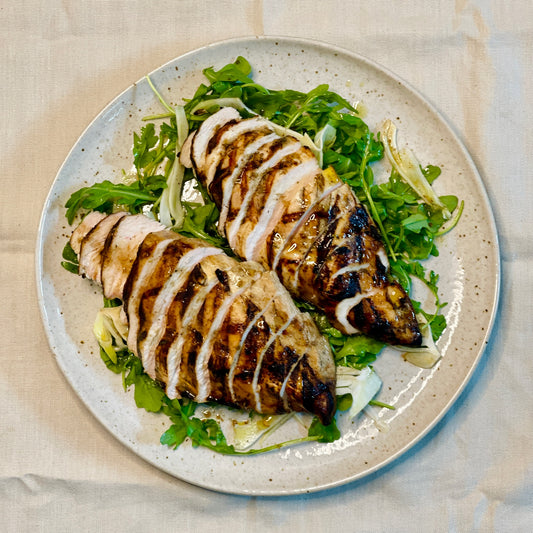 Balsamic Chicken with Shaved Fennel Salad