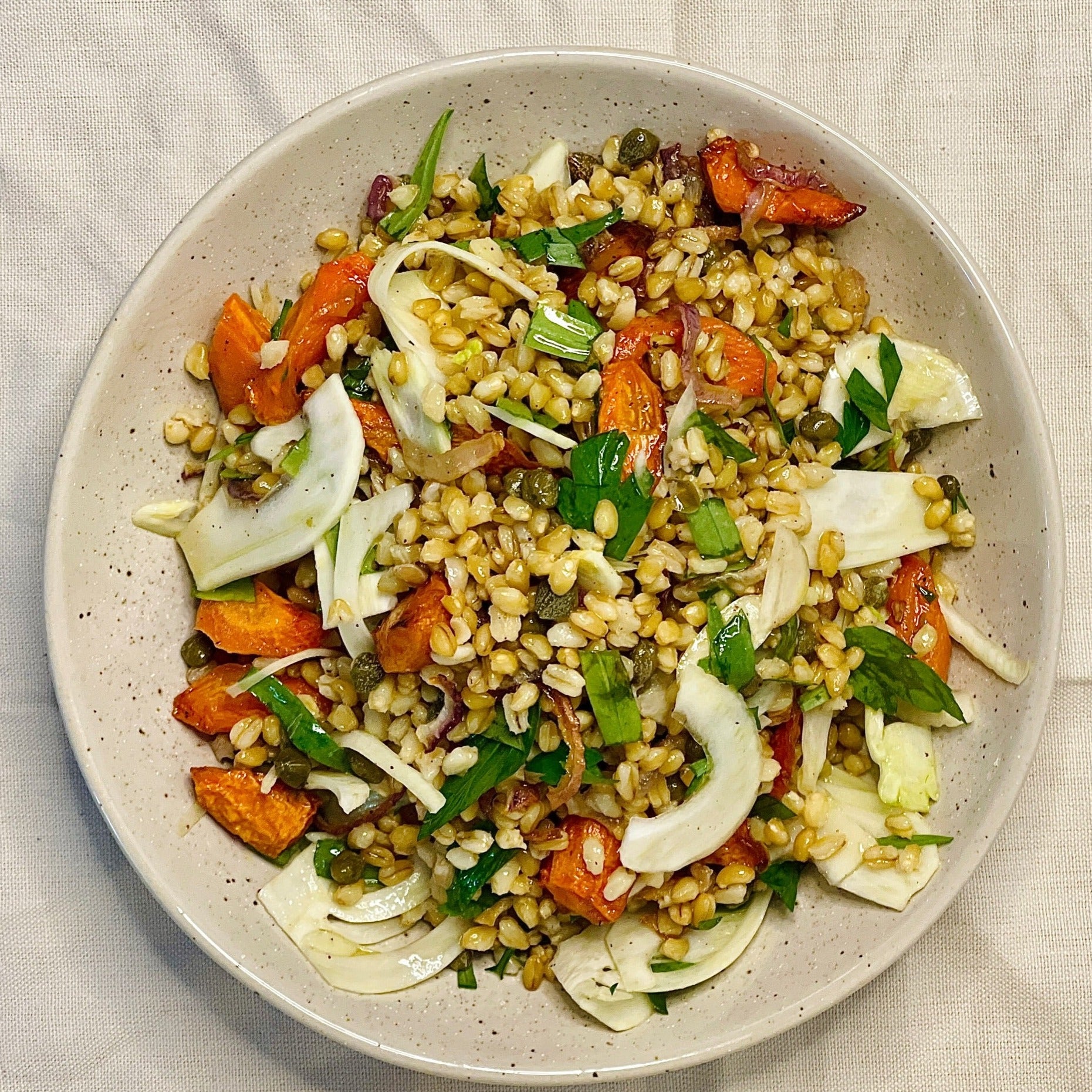 Farro & Roasted Carrot Salad