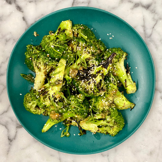 Grilled Broccoli with Ginger & Sesame